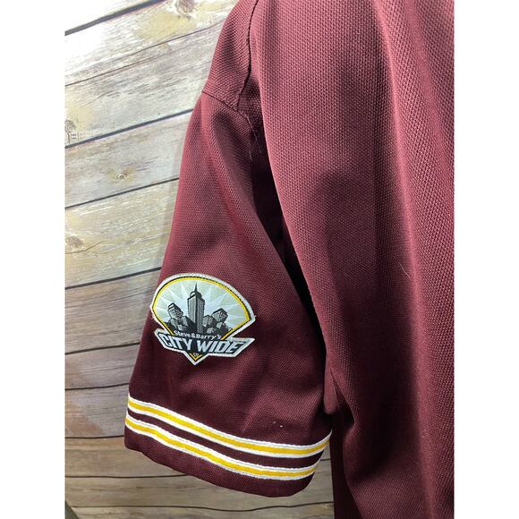 VTG Y2K Steve & Barrys PECKERS Button Up Sewn Baseball Jersey XXLFunny - Picture 7 of 11